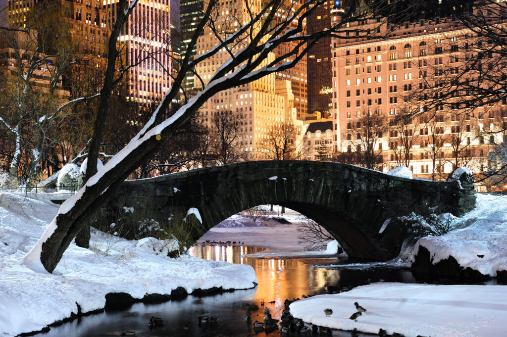 Central Park, in New York City a travel destination considered one of the Best Places to Travel in December