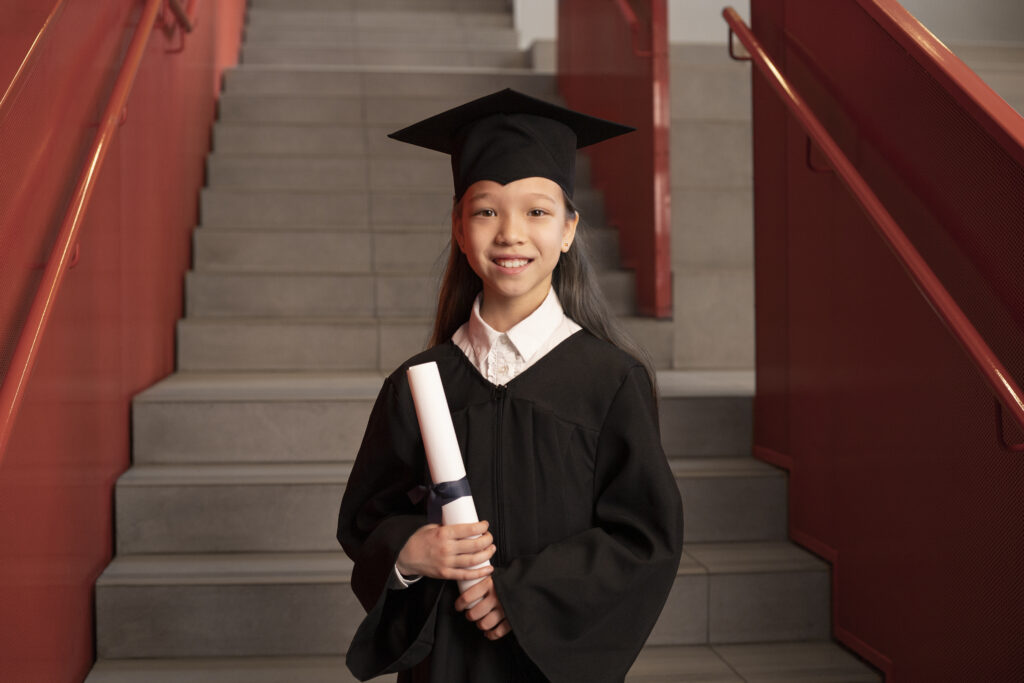 graduate from middle school